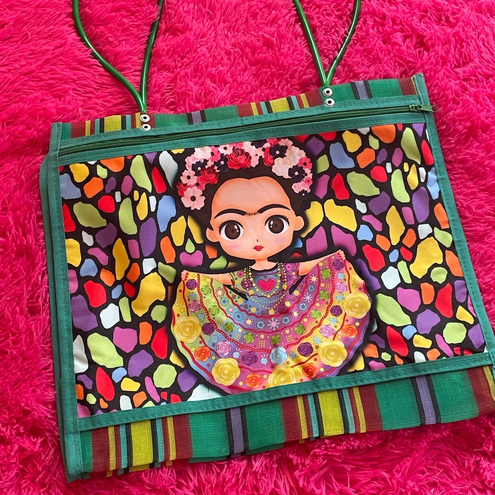 Frida Khalo colorful tote bag